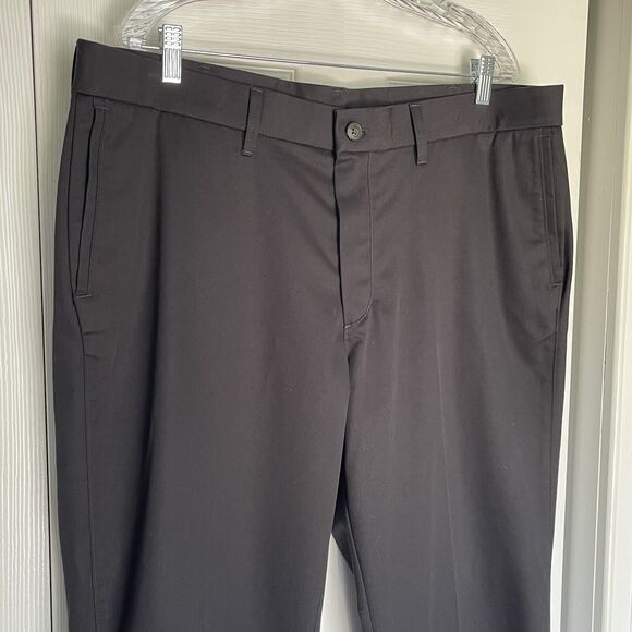 Haggar H26 Men's Straight Fit Trousers Black 40x29 Pants - Picture 13 of 16